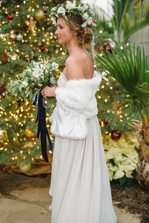Winter Wedding Dresses with Fur